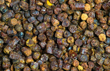 Propolis granules texture, bee product