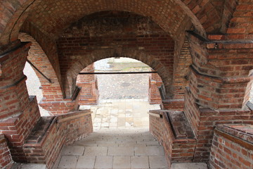 Uspensky cathedral in Moscow. Based 1682-1689.The main entrance to the temple