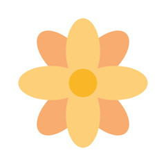 Beautiful flower symbol icon vector illustration graphic design