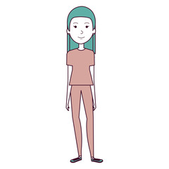 beautiful woman avatar character vector illustration design