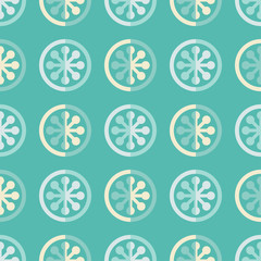 Seamless background with decorative snowflakes. Winter pattern. Textile rapport.
