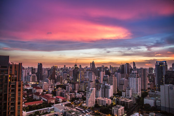 Views of Bangkok by night