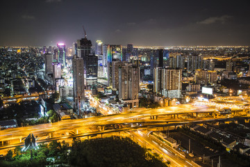 Obraz na płótnie Canvas Views of Bangkok by night