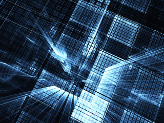 Fractal art - computer image, technological background