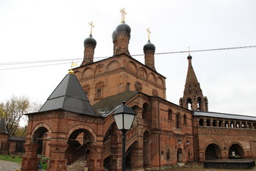 Uspensky cathedral in Moscow. Based 1682-1689.The main entrance to the temple