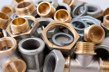 metal nuts, super macro