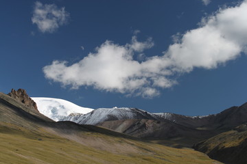 Mountain sky and clouds