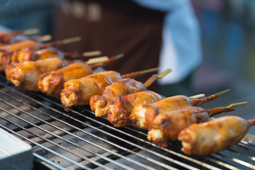 Barbecue on Street food ,Taipei ,Taiwan