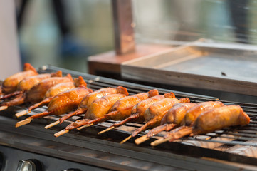 Barbecue on Street food ,Taipei ,Taiwan