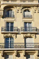 Immeuble haussmannien &agrave; Paris, France
