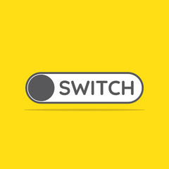 switch toggle icon in flat style vector illustration