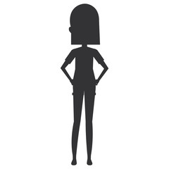 beautiful woman avatar character vector illustration design