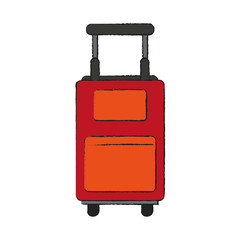 Travel luggage isolated icon vector illustration graphic design