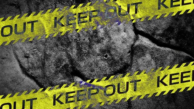 KEEPOUT 立ち入り禁止