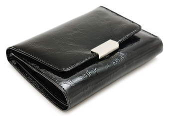 black leather wallet