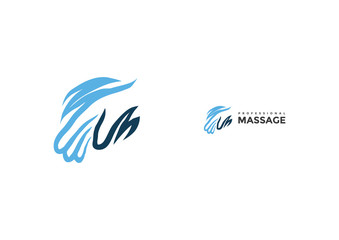 Hand Logo Design Spa and Massage