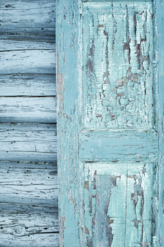 Grunge Pastel Blue Wood Planks Texture Background