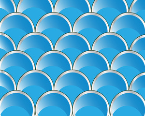 Fototapeta premium Rows from circle of the blue colour