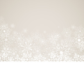 Fototapeta na wymiar Christmas background with snowflakes. Greeting card or invitation. Merry Christmas and a happy new year. Element for design.