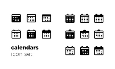 Calendar Icon Set