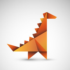 dinozaur origami wektor © Rzoog