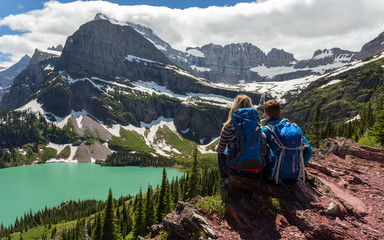 Hiking in Glacier NP / Wanderer im Glacier NP
