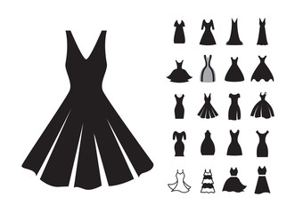 Woman dress icon