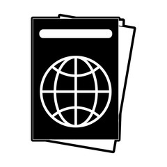 Passport travel document icon vector illustration graphic design