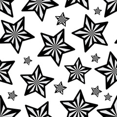 Obraz premium Star Seamless Pattern