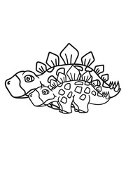 2 freunde team paar familie kind junges nachwuchs mama papa stegosaurus süß niedlich klein pflanzenfresser echse dino saurier dinosaurier groß comic cartoon freundlich