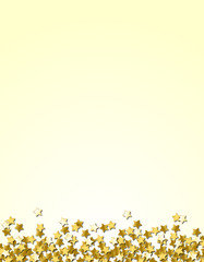 Goldener Sternenregen Hintergrund - in Gold