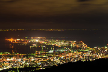 Fototapeta premium 神戸の夜景 摩耶山掬星台からの眺め