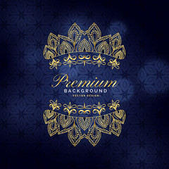 premium golden ornamental decoration background