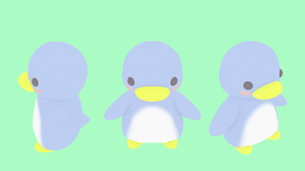 Penguin illustration front