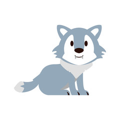 Cute fox cartoon icon vector illustration graphic design