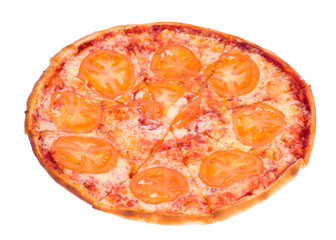 pizza with tomatoes