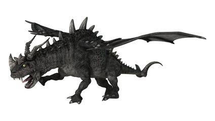 Fototapeta premium 3D renderowania Fantasy Dragon na białym tle