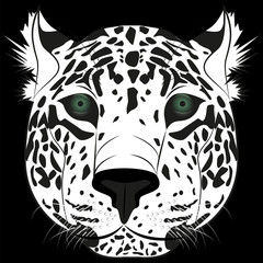 Image of the head of the leopard