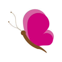 Beautiful buttefly symbol icon vector illustration graphic design