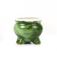 old vintage Incense burner on white background isolate