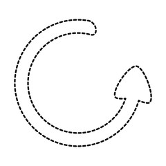 arrow around isolated icon vector illustration design