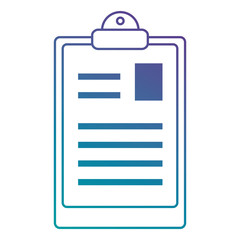 clipboard document isolated icon vector illustration design