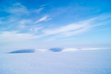 Fototapeta na wymiar Snow fields