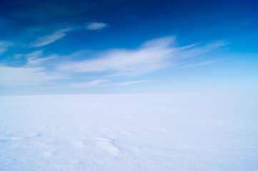 Fototapeta na wymiar Snow fields