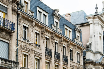 Fototapeta na wymiar Low Angle View of Building in Nancy, France.