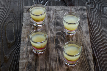 Bar alcoholic shots, mix cocktail