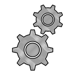 gear machine isolated icon vector illustration design