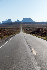 Straße durch Monument Valley