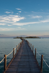 Fototapeta premium sunset in Maratua, Kalimantan, Borneo, Indonesia, Nunukan