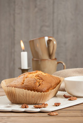 Home Baked Cinnamon Pecan Cake.